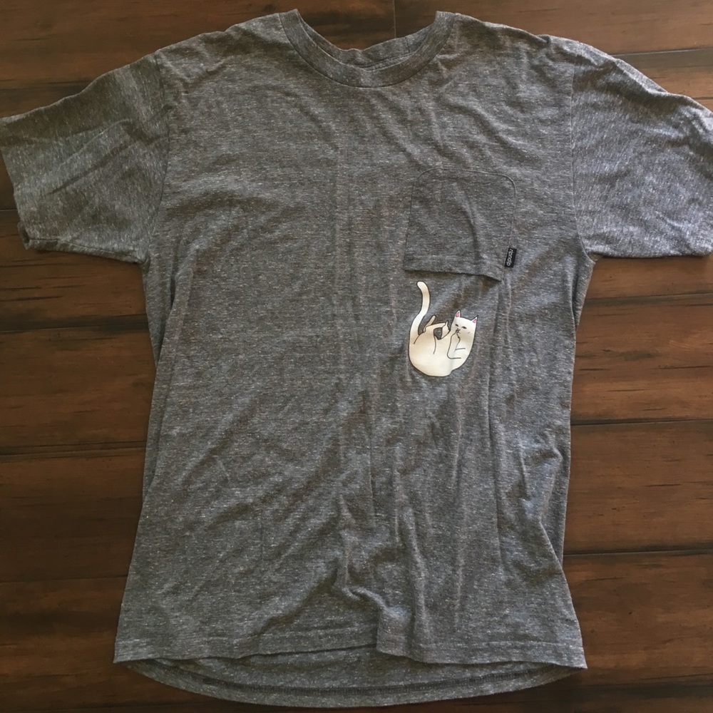 RipnDip middle finger cat shirt